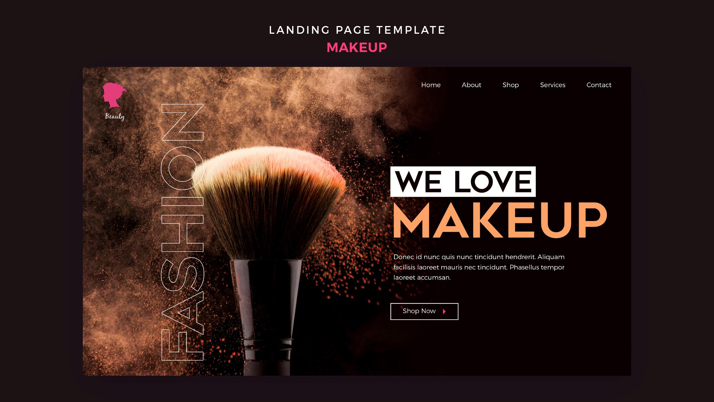 Thiết kế website cho makeup chuyên nghiệp Tp.HCM