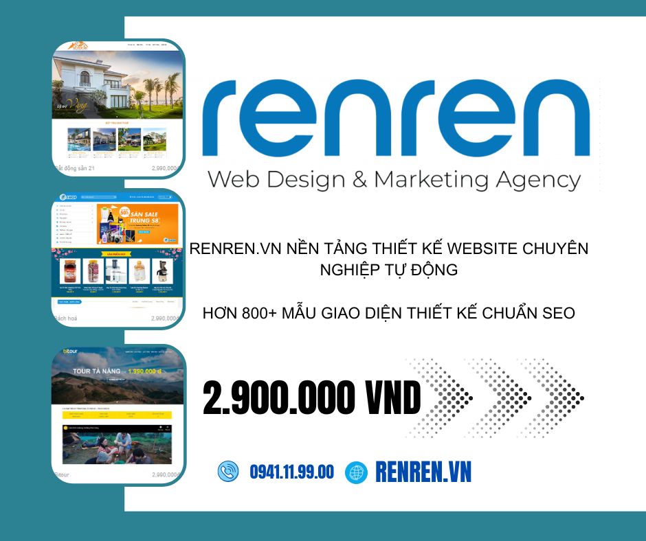 Giải pháp kinh doanh online – Thiết kế website renren