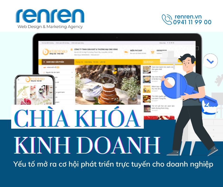 Thiết kế Website – chìa khóa kinh doanh trực tuyến của doanh nghiệp