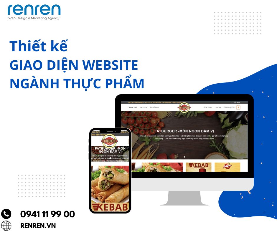 Yếu tố tạo nên một giao diện website đẹp cho nghành thực phẩm